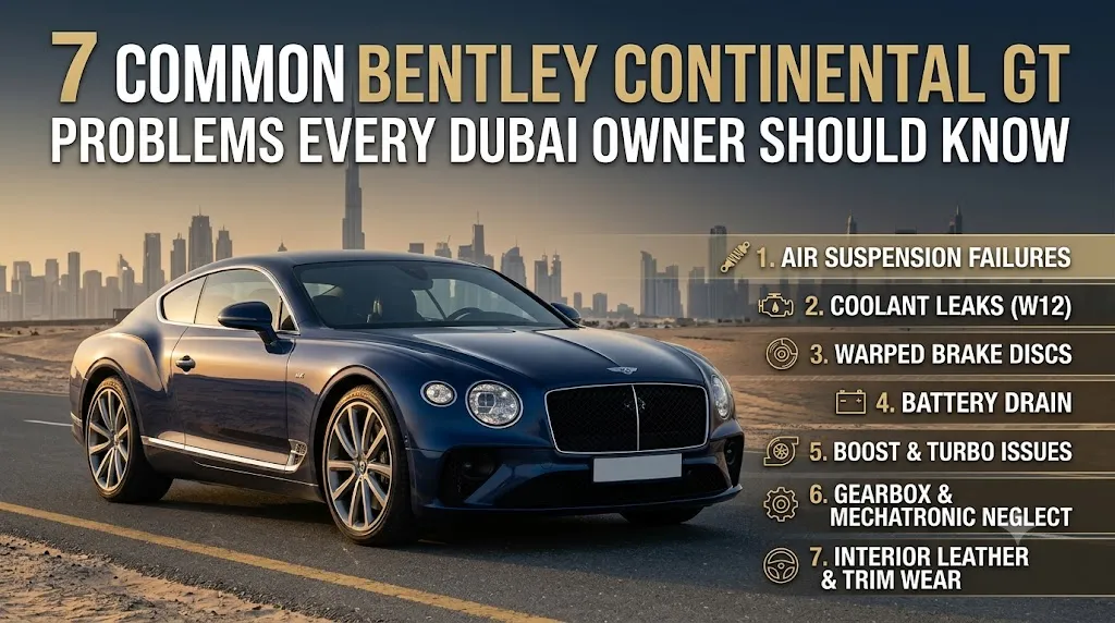 7 Common Bentley Continental GT Problems Every Dubai Owner Should Know