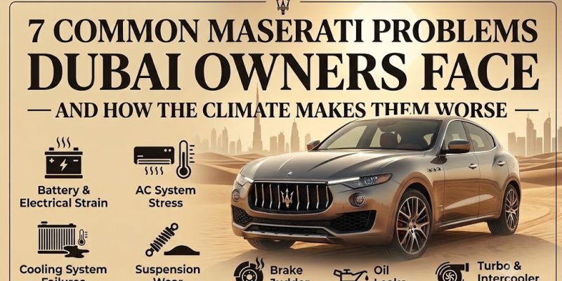 7 Common Maserati Problems Dubai Owners Face — And How the Climate Makes Them Worse
