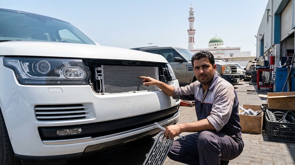 Range Rover ac condenser Sharjah replacement supplied with same-day delivery