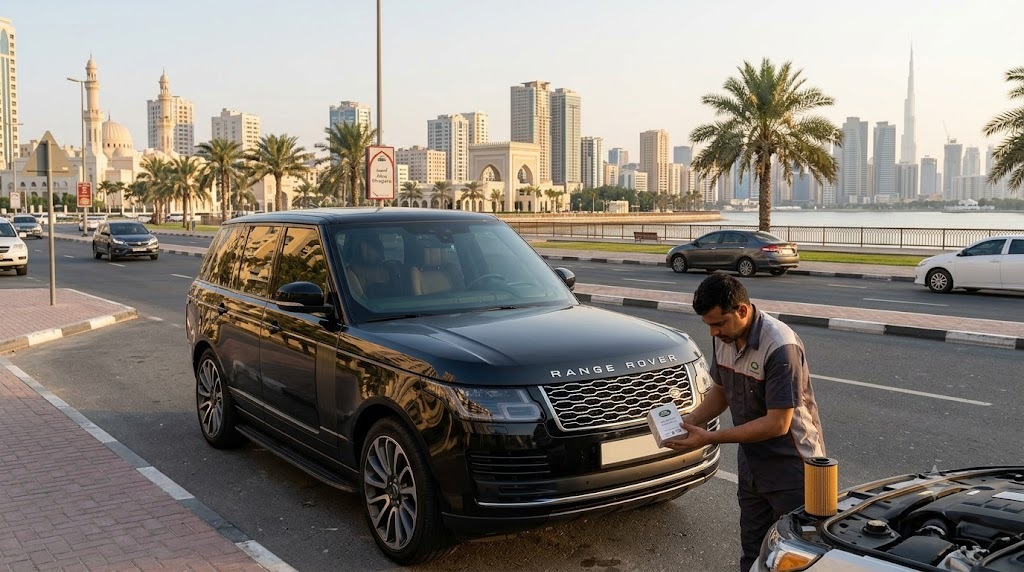Genuine Range Rover oil filter Sharjah for turbocharged Land Rover engines