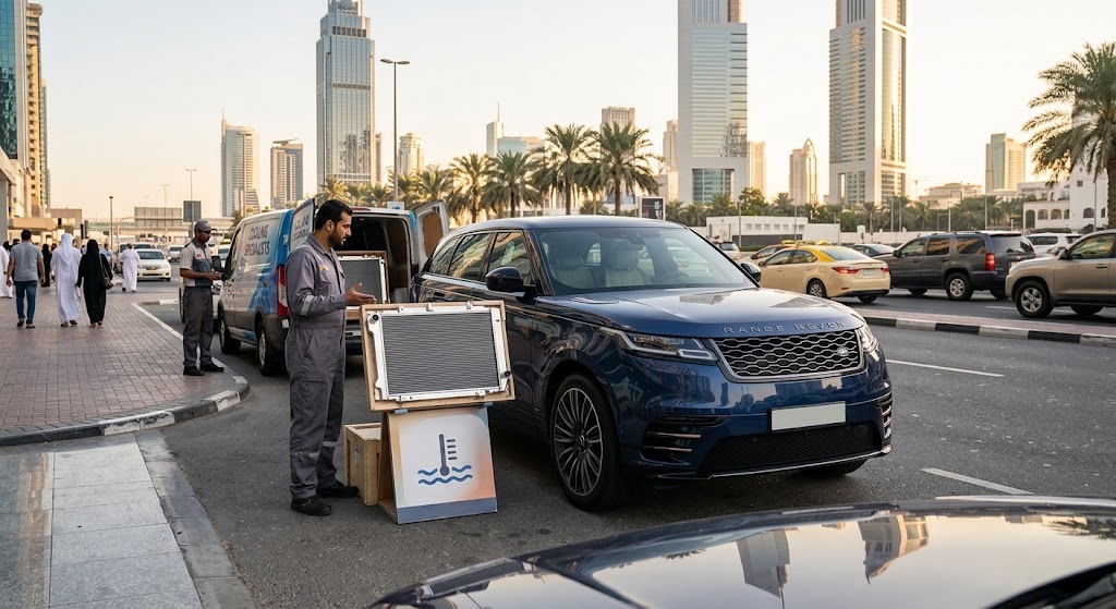 Range Rover radiator Dubai replacement and genuine cooling parts supplier