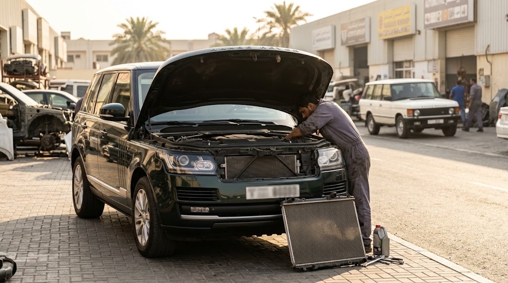 Range Rover radiator Sharjah replacement and cooling system parts supplier