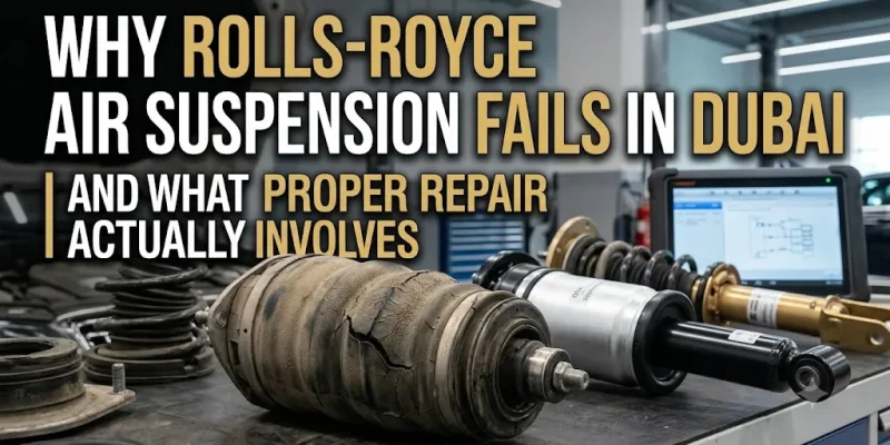 Why Rolls-Royce Air Suspension Fails in Dubai | And What Proper Repair Actually Involves