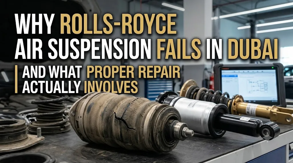 Why Rolls-Royce Air Suspension Fails in Dubai | And What Proper Repair Actually Involves