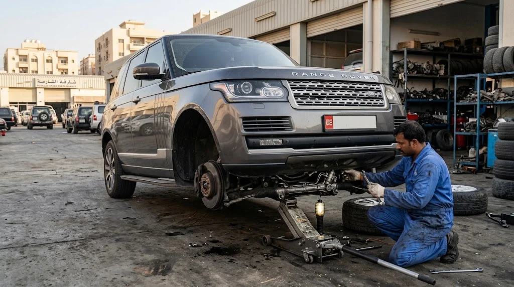 Range Rover steering rack Sharjah replacement supplied by an independent UAE parts importer